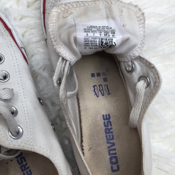 White Converse Shoes - Picture 7 of 8